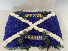 Saltire Scottish Flag Funeral Tribute